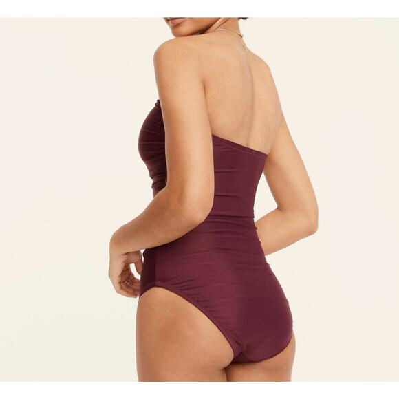 J. Crew Ruched bandeau one-piece swimsuit - Picture 2 of 8